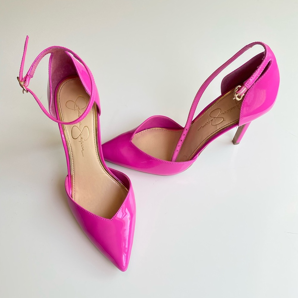 Jessica Simpson hot pink/magenta heels